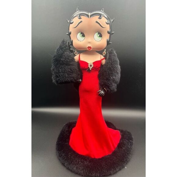 BETTY BOOP SCARLET SPLENDOR DANBURY MINT LIMITED ED PORCELAIN FIGURINE DOLL - Picture 9 of 12